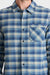 Roark Revival Crossroads Flannel in Deep Blue — Detail-1 view
