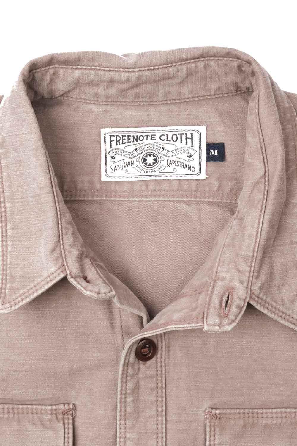 Freenote Cloth - Utility - Light Grey - Collar
