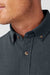 Mizzen + Main - City Flannel - Navy Heather - Detail