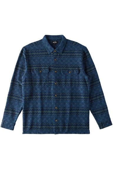 Billabong - Offshore Jacquard Flannel - Dark Blue - Flatlay