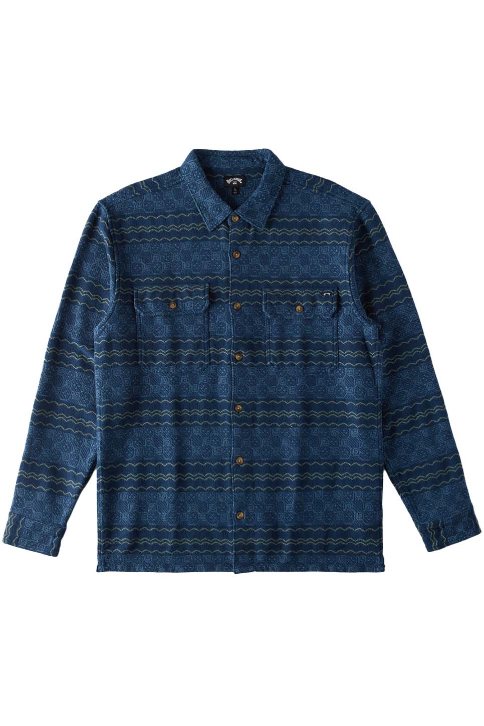 Billabong - Offshore Jacquard Flannel - Dark Blue - Flatlay