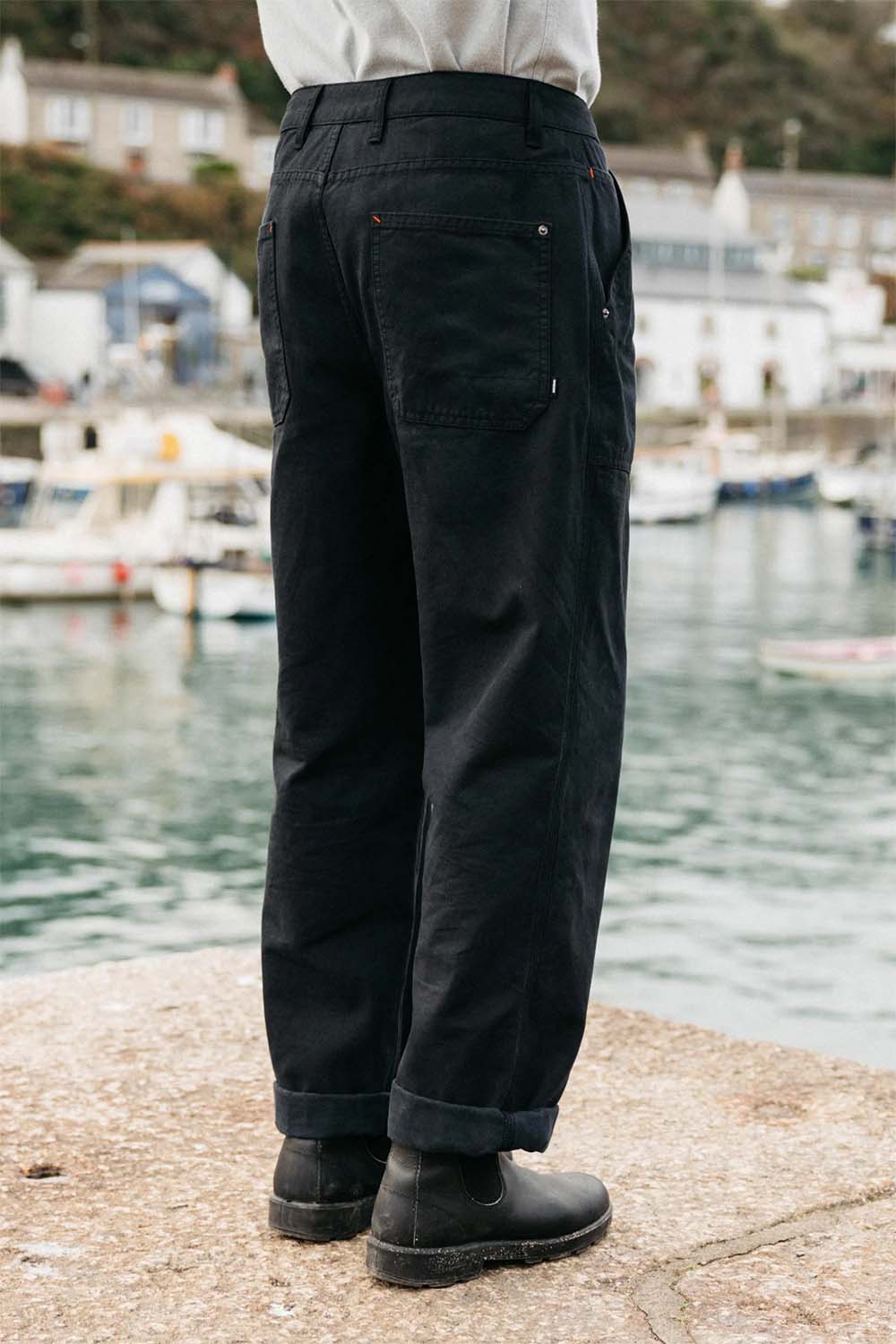 Finisterre - Basset Trouser - Black - Back