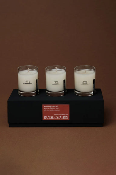 ranger station candle shot glass set