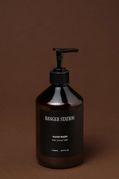 ranger station leather and pine hand wash
