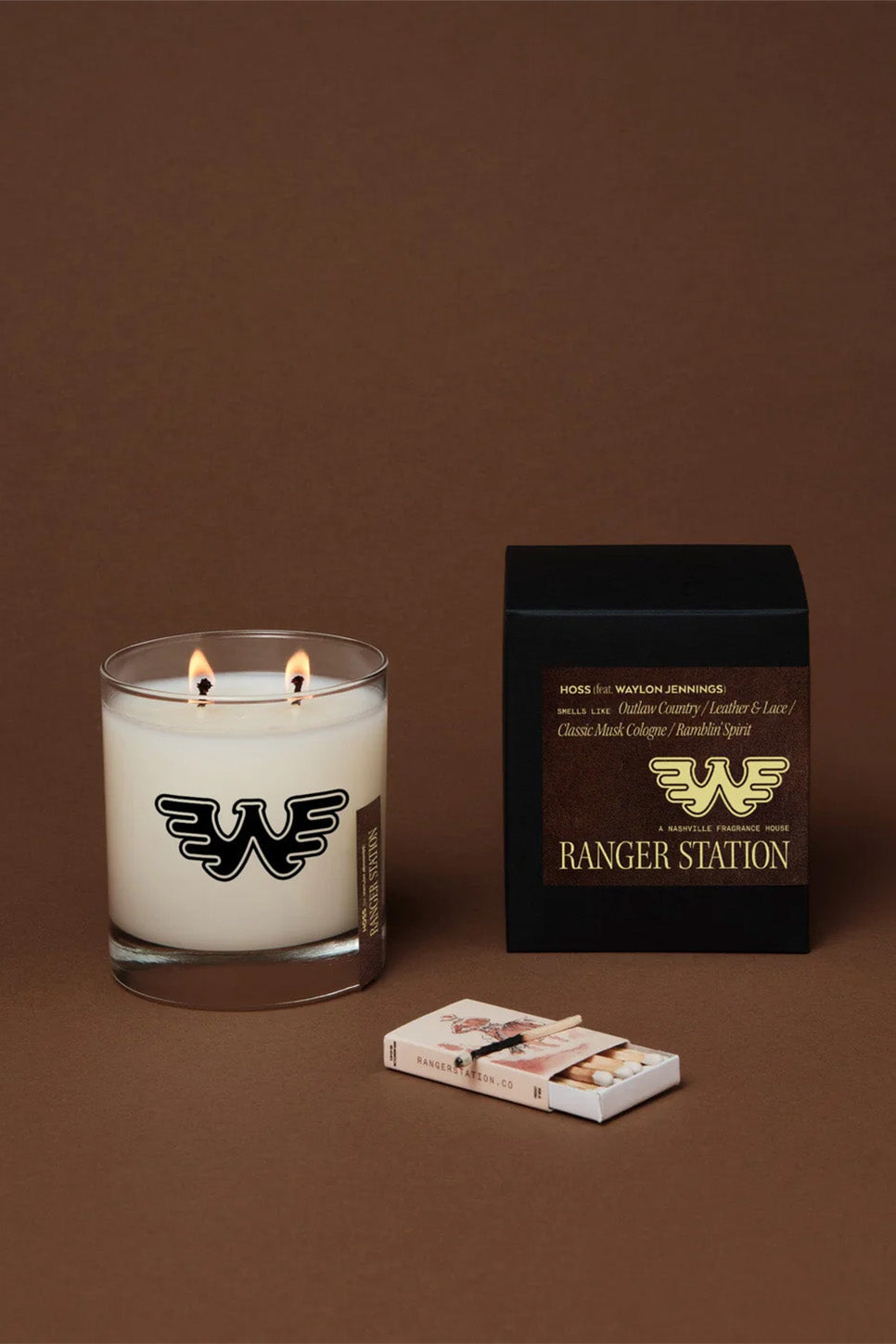 ranger station waylon jennings hoss candle package