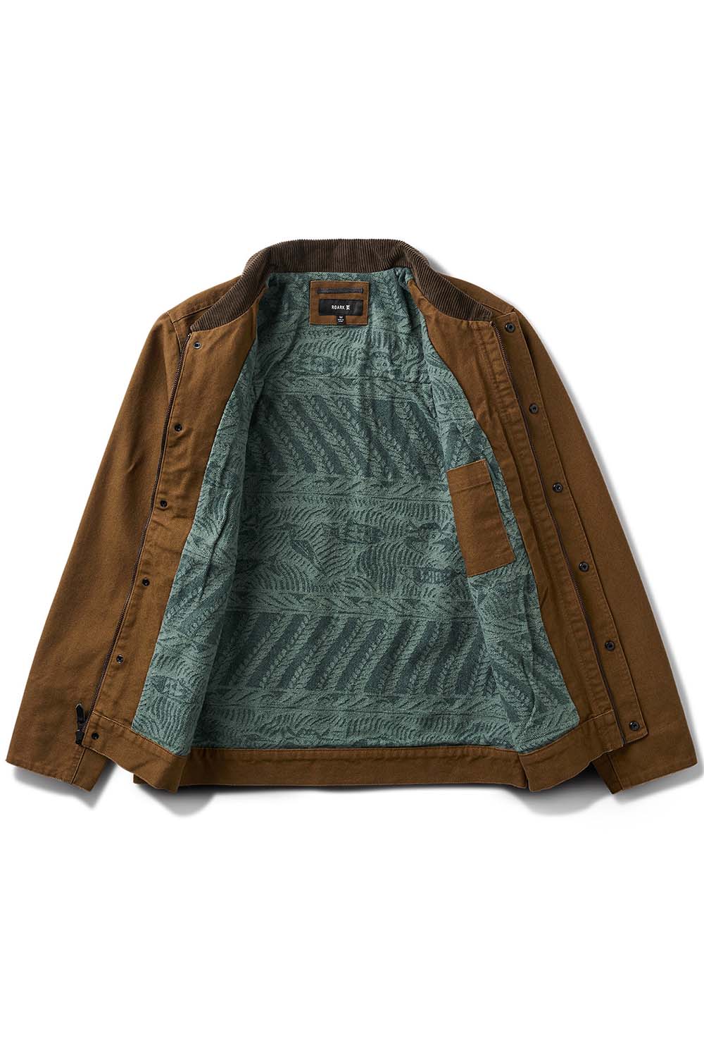 Roark - Open Roads Waxed Canvas Jacket - Otter - Inside