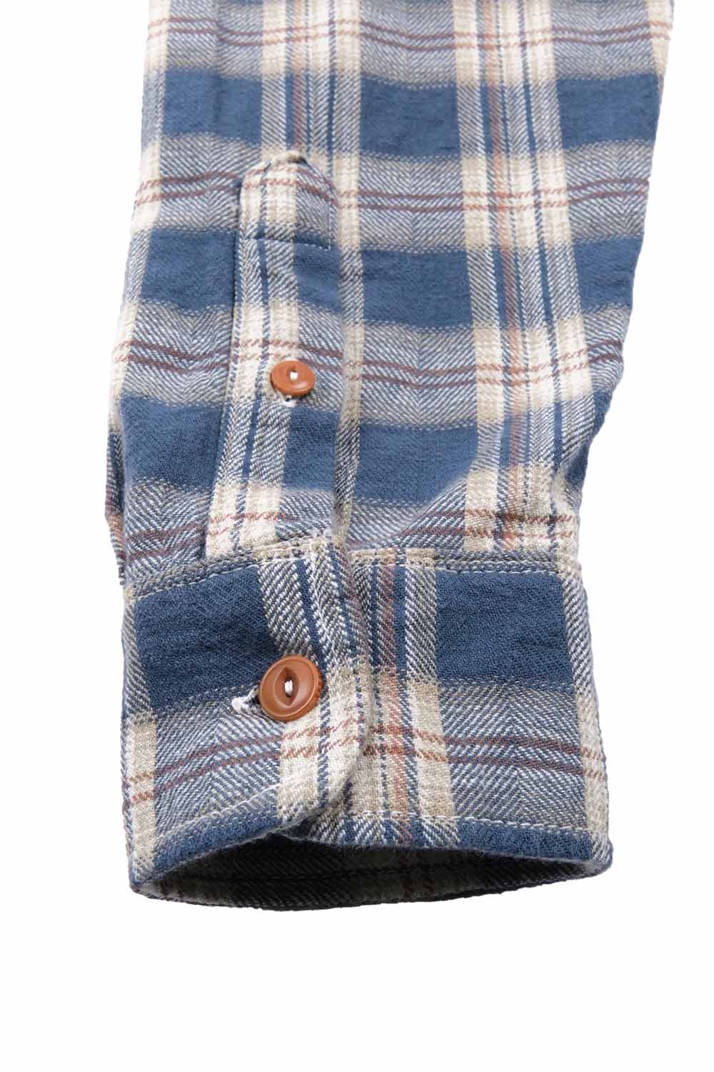 Freenote - Wells - Blue Plaid - Sleeve