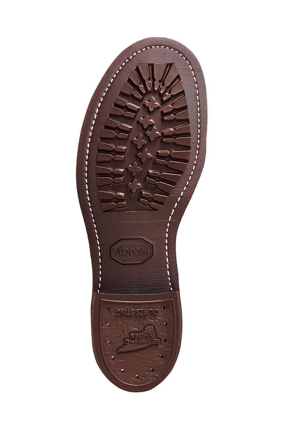 Red Wing Blacksmith 3339 in Chocolate Muleskinner — Bottom view