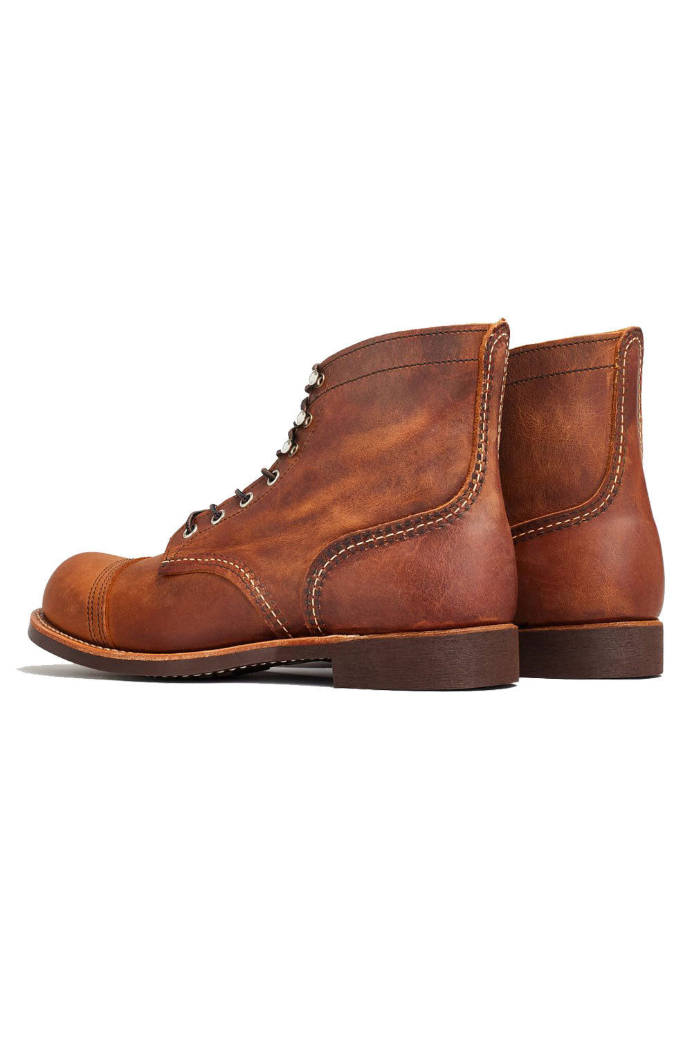 red wing heritage iron ranger copper rt back
