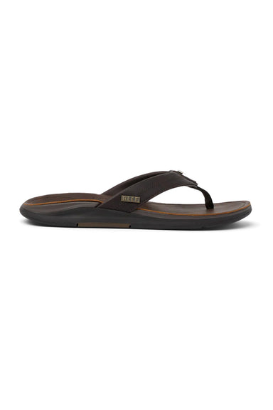 reef leather offshore dark brown side