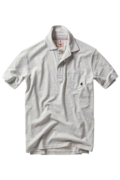 relwen fineline jersey polo stone white flatlay