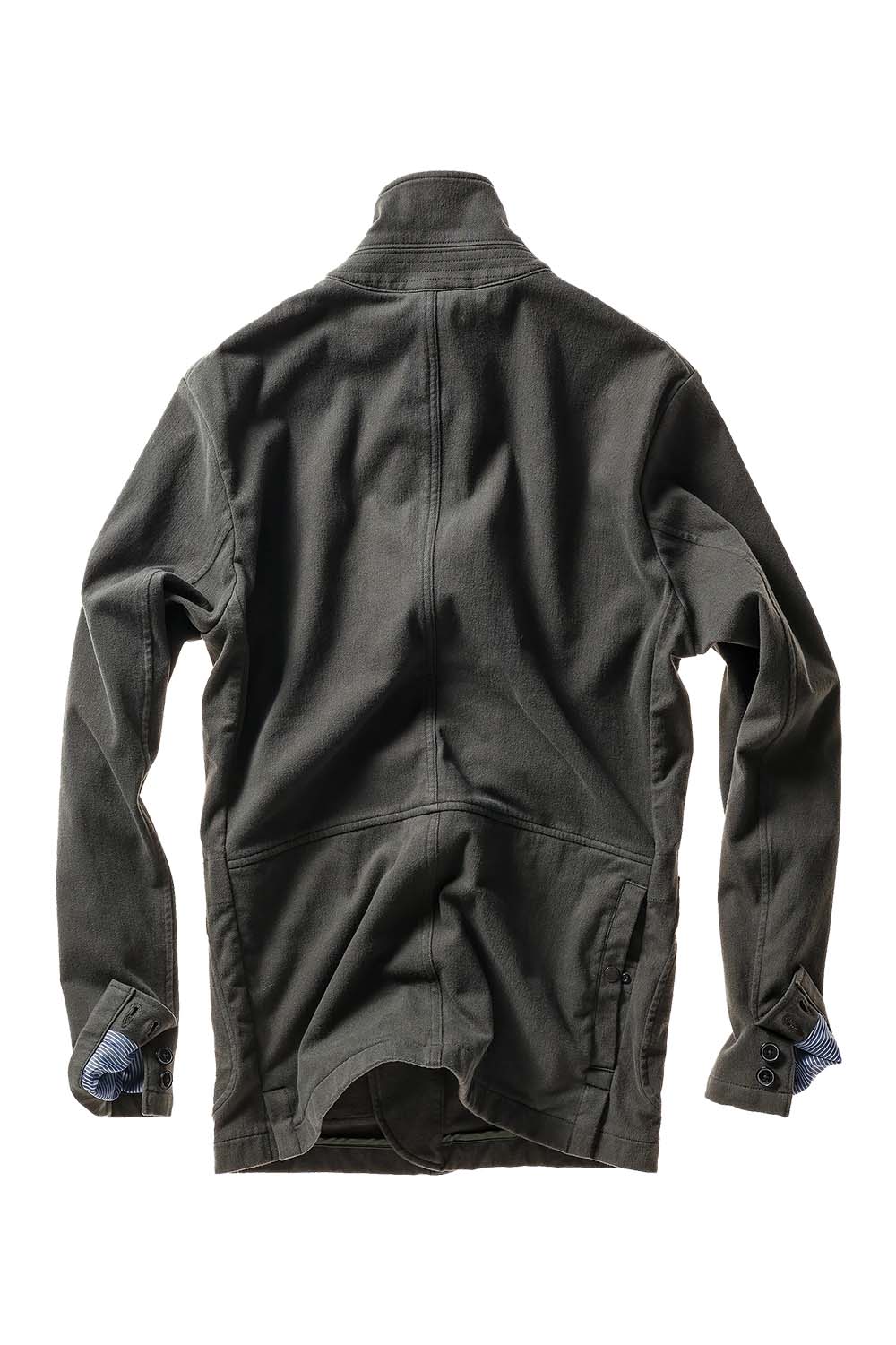 relwen moleskin trap blazer char loden back
