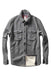 relwen pique fleece workshirt dark grey front