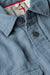 relwen slub linen workshirt marine fade detail