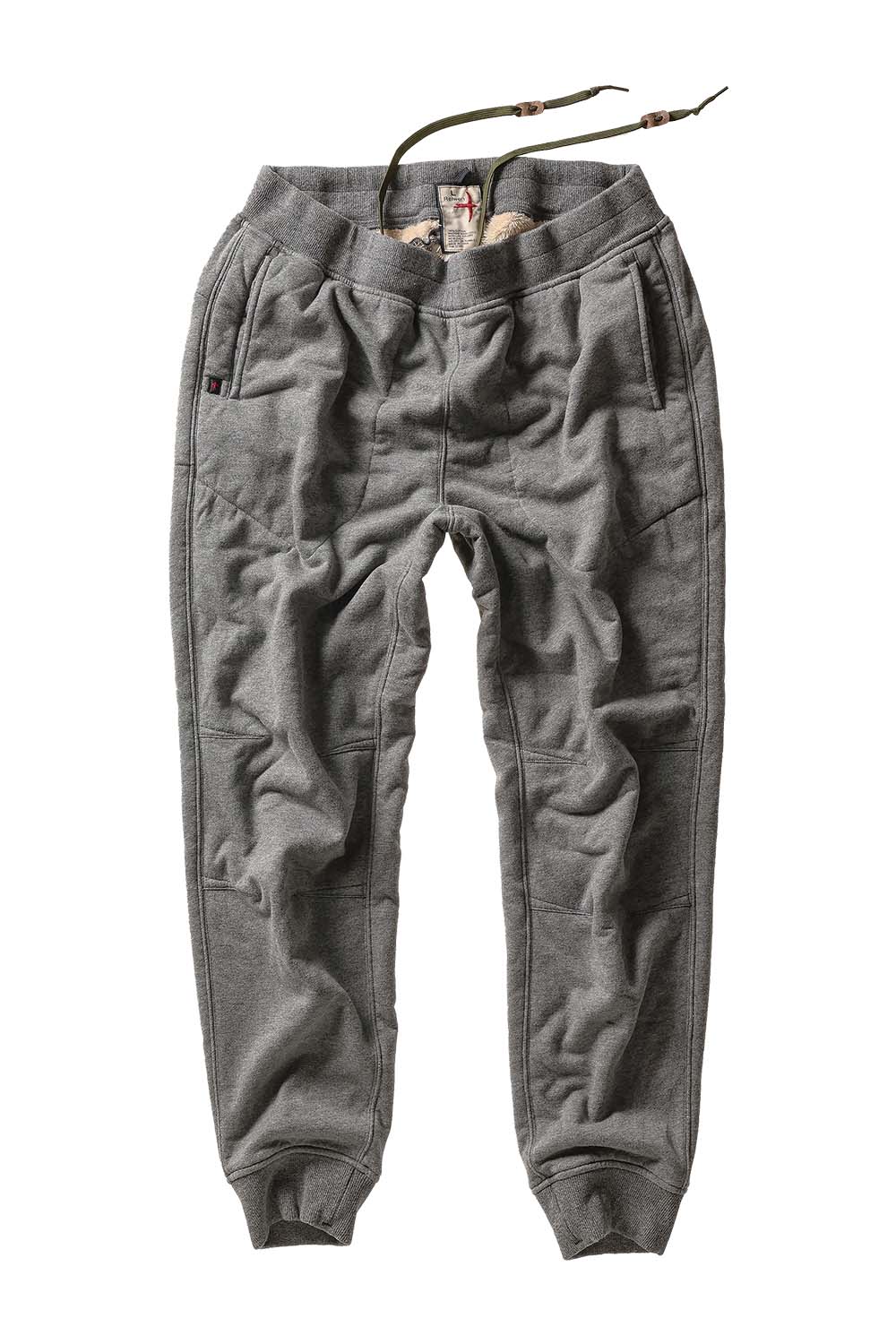 relwen superfleece trackpant dark grey front