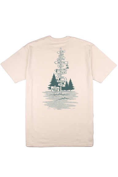 revolvr bend happy trails tee ecru back