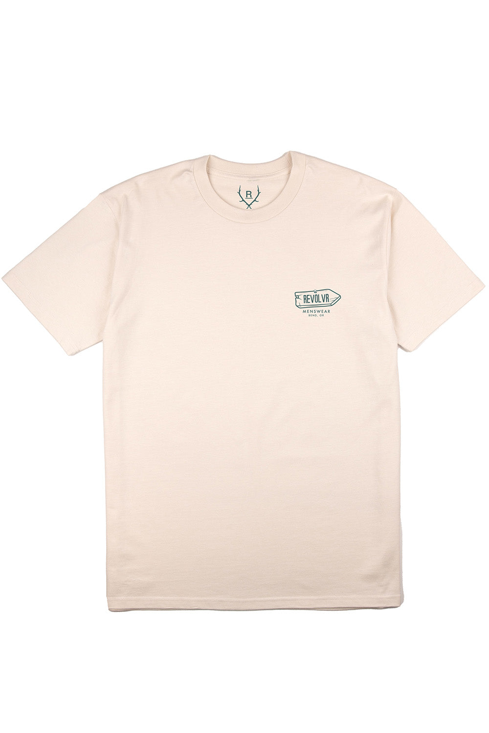 revolvr bend happy trails tee ecru front