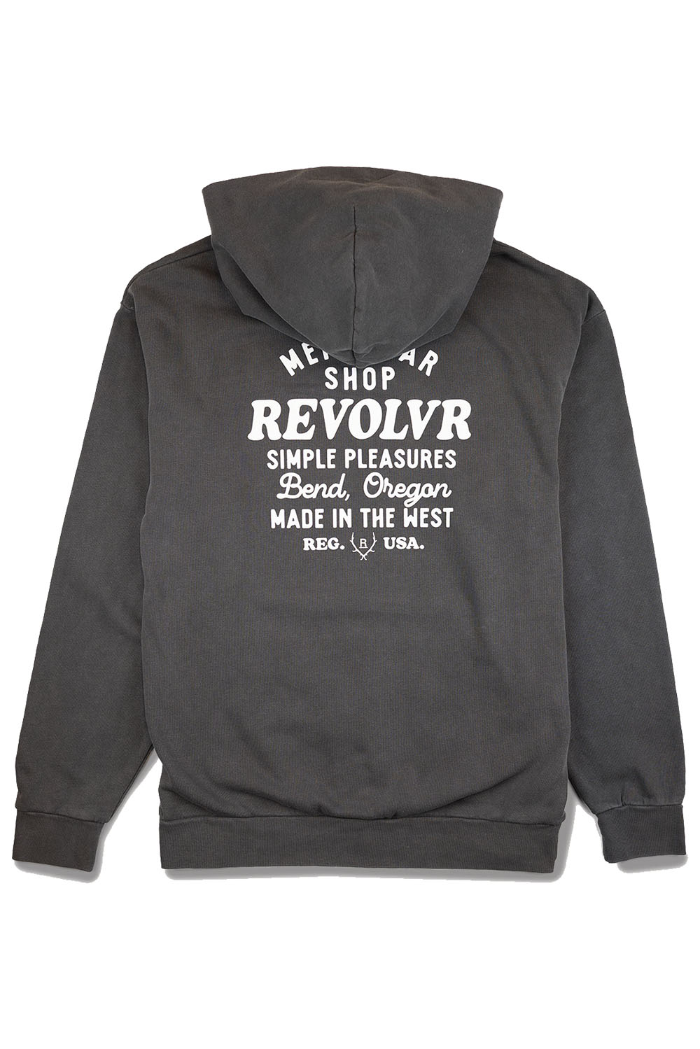 revolvr bend shop hoody vintage black back