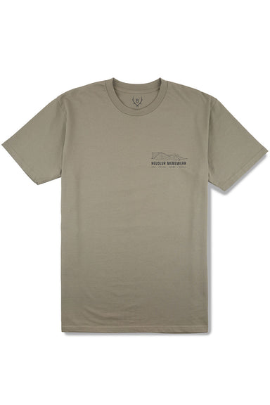 REVOLVR Collection Tee in Eucalyptus — Front view