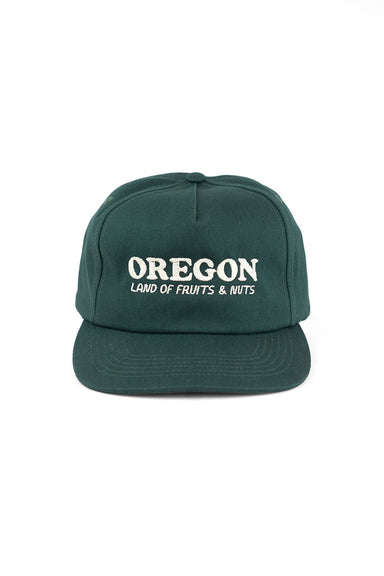 REVOLVR Fruits & Nuts Hat in Forest — Front view