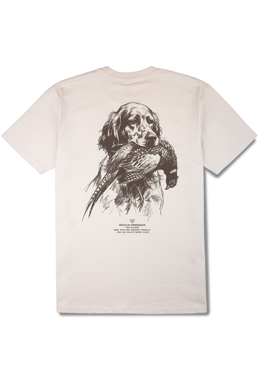 REVOLVR Good Boy Tee in Bone — Back view