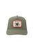 REVOLVR Jack Quack Hat in Military — Front view