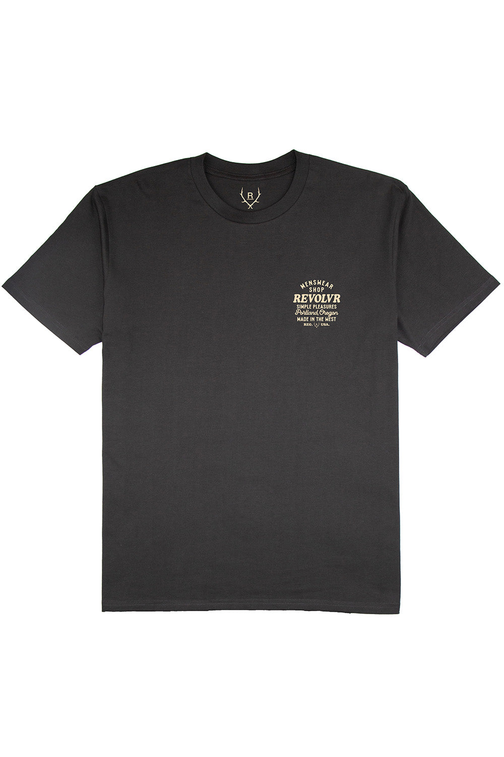 revolvr portland shop tee coal front