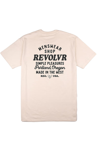revolvr portland shop tee ecru charcoal back