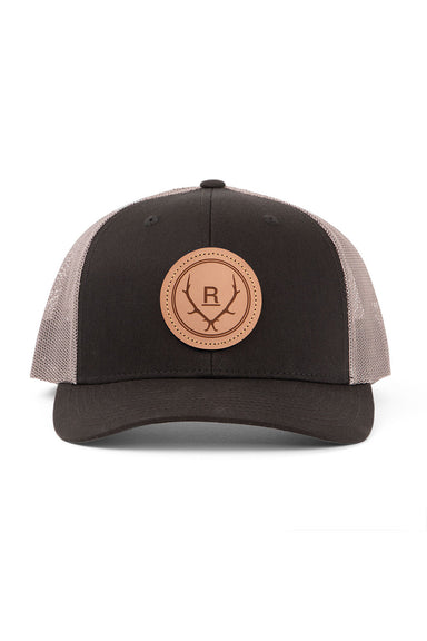 revolvr-simplify-trucker-leather-black-steel-front