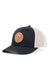revolvr simplify trucker leather dark navy white