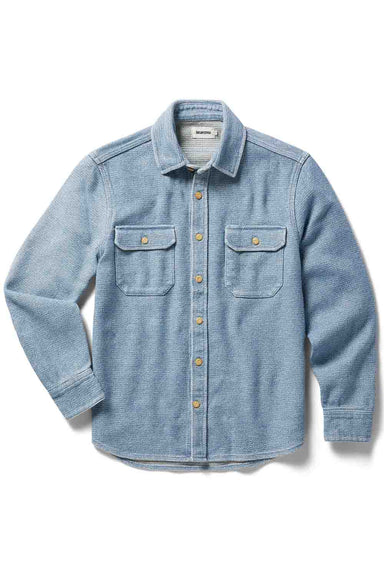 taylor stitch division shirt washed indigo flatlay