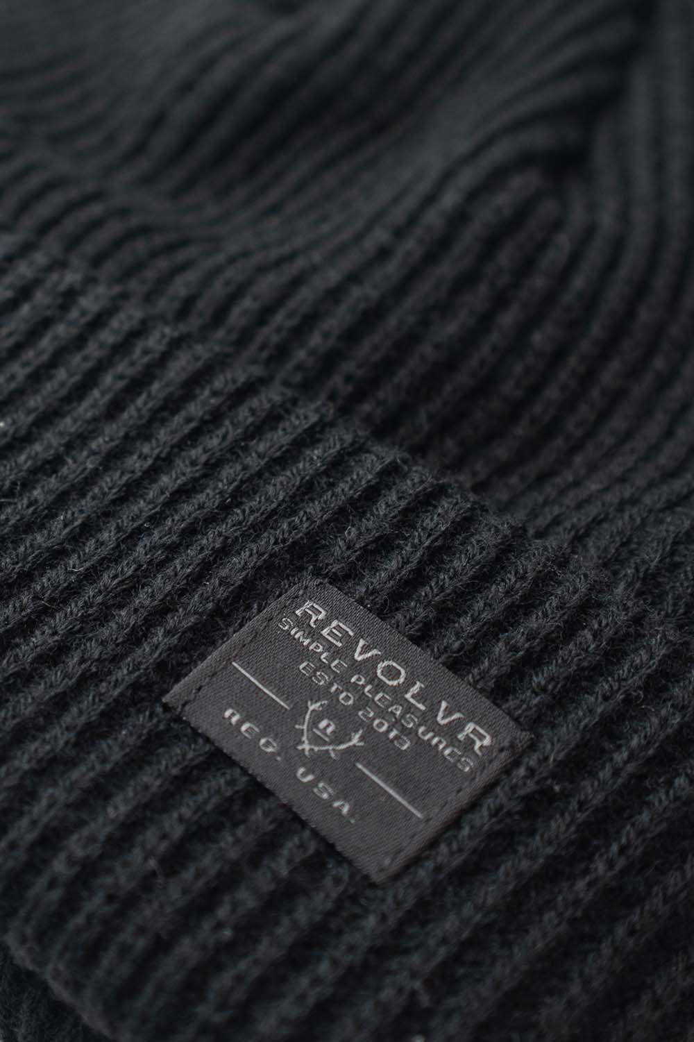 REVOLVR - Traveler Beanie - Black - Label Detail