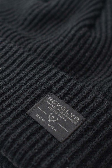 REVOLVR - Traveler Beanie - Black - Label Detail
