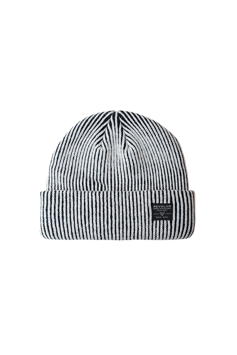 REVOLVR - Traveler Beanie - Black/White - Front