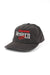REVOLVR Western Radio Hat in Washed Black — Quarter view