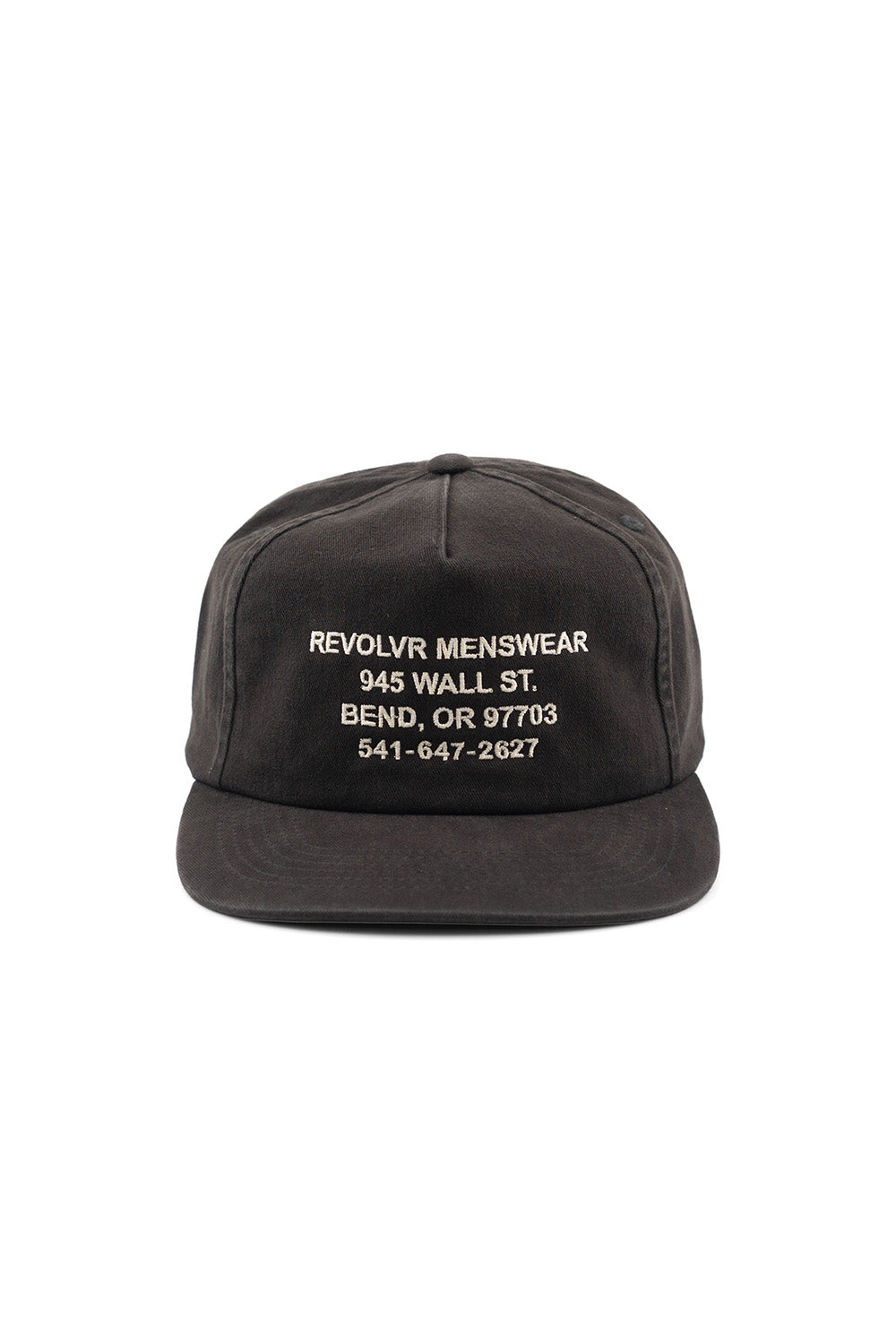 revolvr address hat washed black front