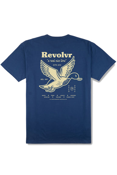 revolvr real nice time tee cobalt back