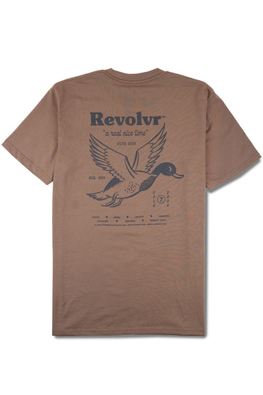 revolvr real nice time tee walnut back