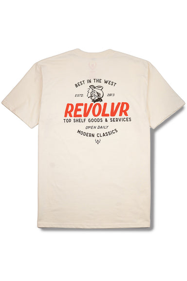 revolvr smokey joe tee ecru back