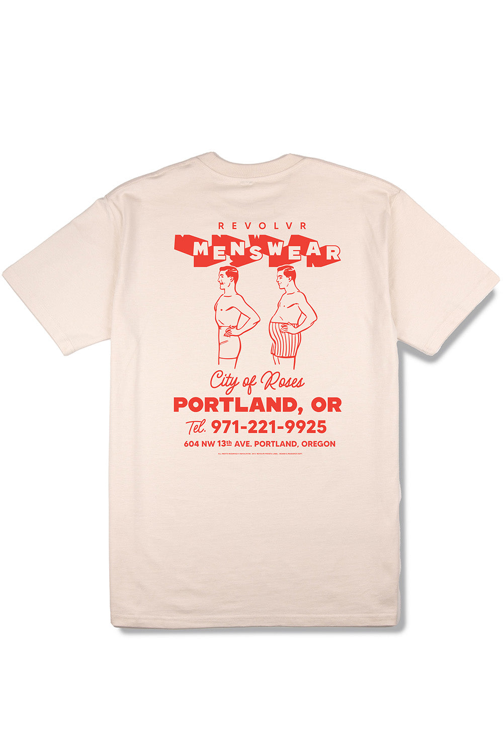 revolvr stay fit tee ecru back