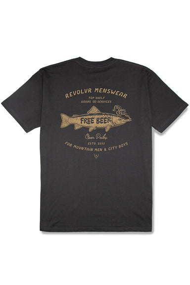 revolvr trouty mcpuff tee coal back