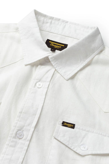 Seager - Amarillo LS Shirt - White - Detail