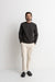 Rhythm Classic Fleece Crew in Vintage Black — Full-Body view