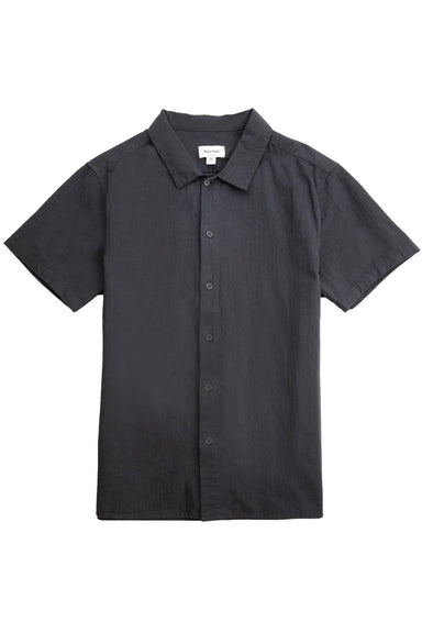 rhythm classic linen ss shirt vintage black flatlay