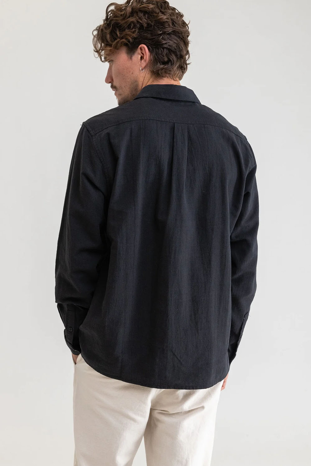 rhythm classic vintage ls shirt vintage black back