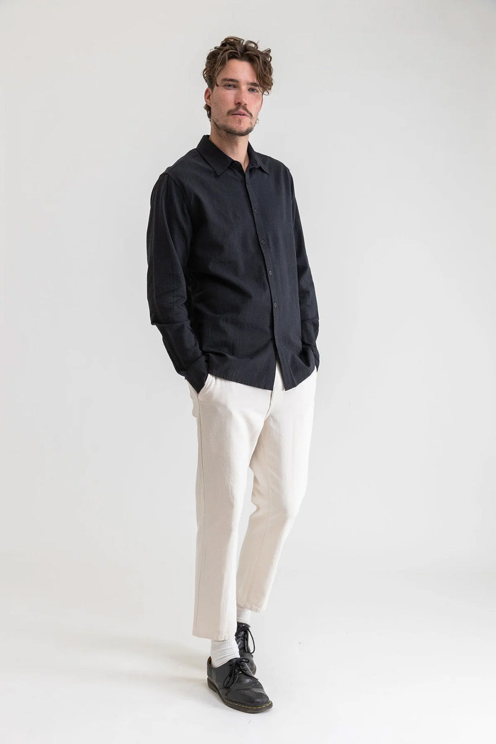 rhythm classic vintage ls shirt vintage black