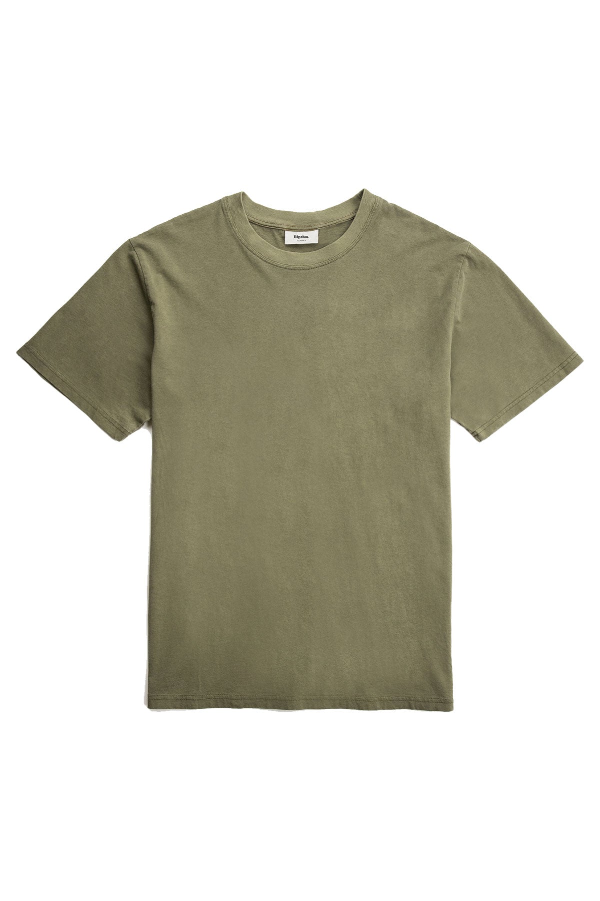 rhythm classic vintage tee olive flatlay