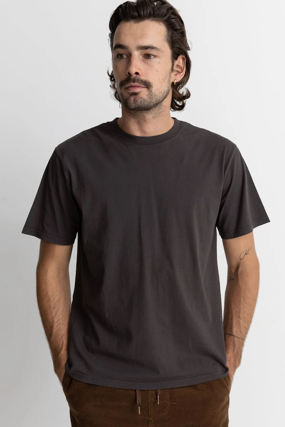 rhythm classic vintage tee vintage black front