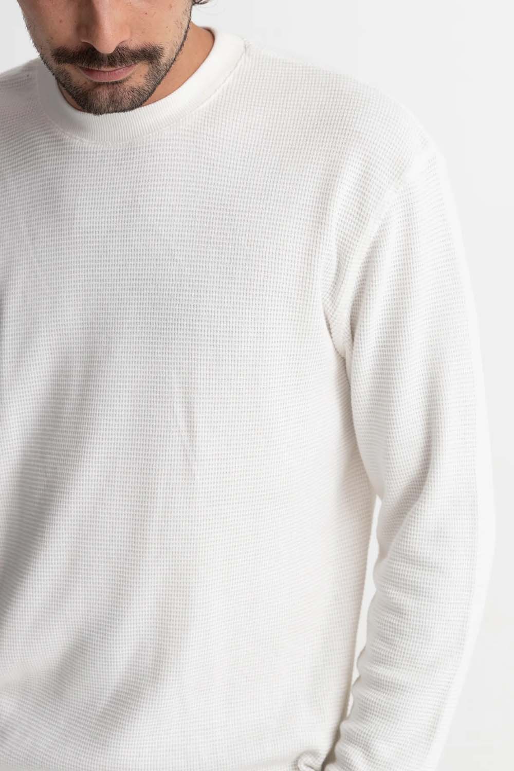 Rhythm - Classic Waffle Knit - Vintage White - Detail Fabric