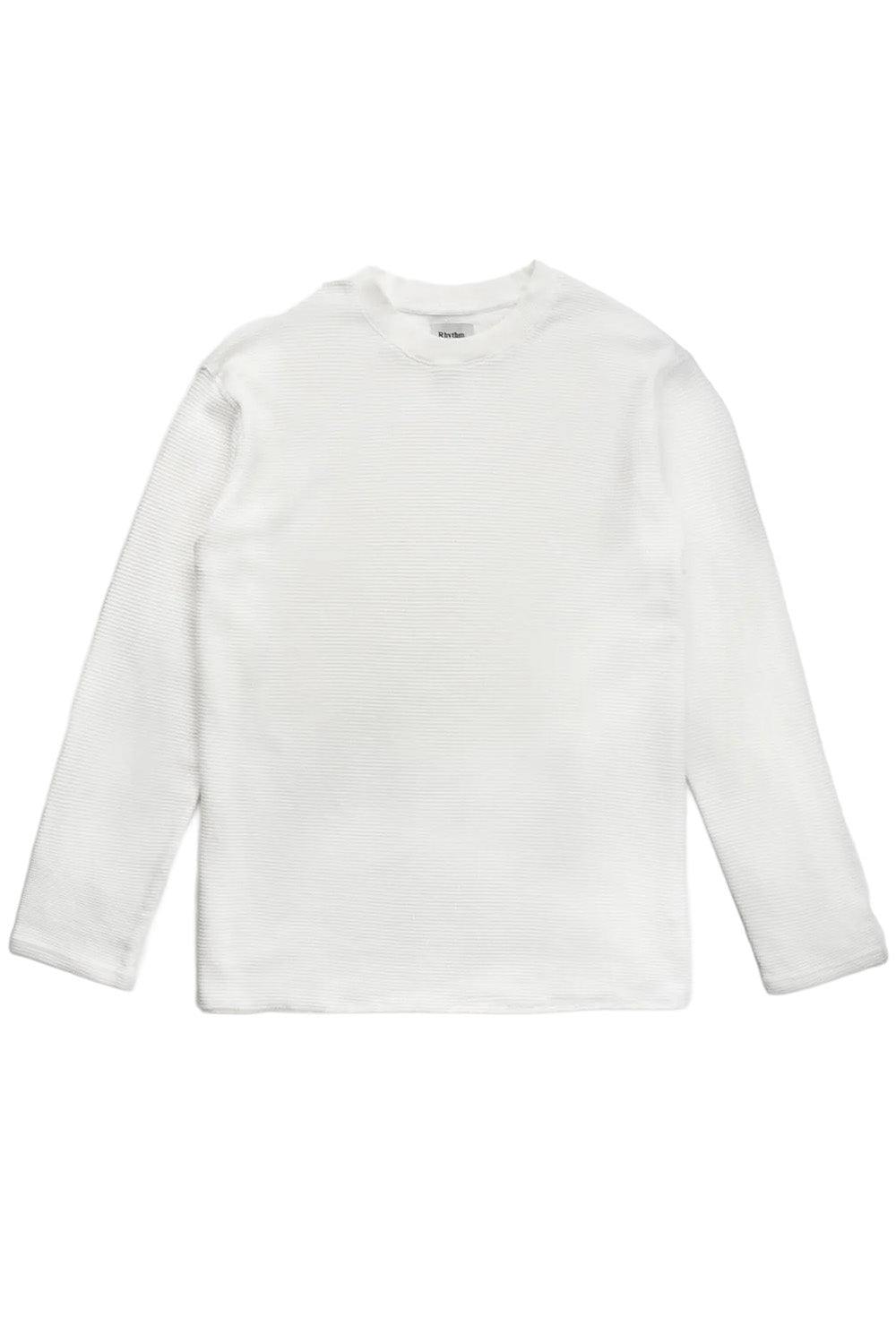 Rhythm - Classic Waffle Knit - Vintage White - Flatlay Front